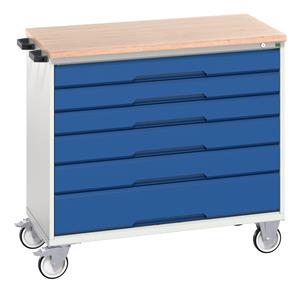 Verso 1050 x 550 x 980 Mobile 6 Drawer Multiplex Work Top Bott Verso Mobile  Drawer Cupboard  Tool Trolleys and Tool Butlers 32/16927054.11 Verso 1050 x 550 x 980 Mobile Cab 6D M.jpg